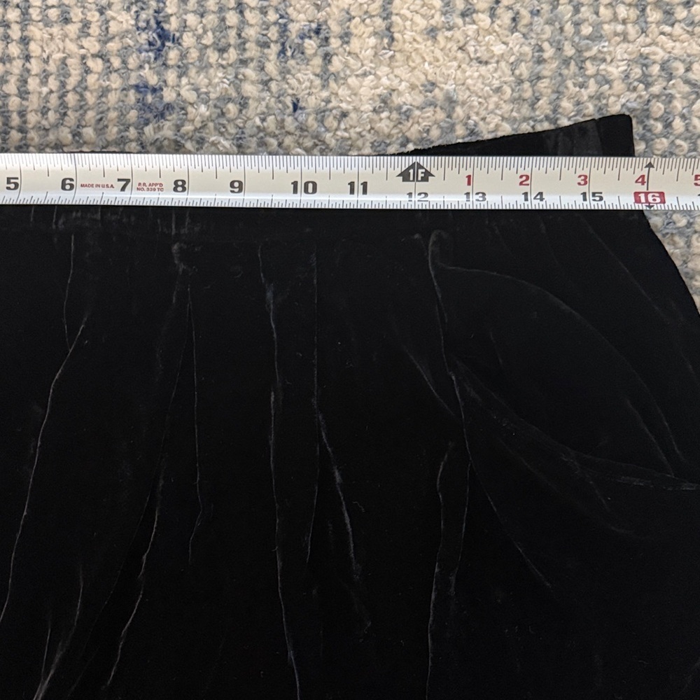 Eileen Fisher Women’s Large Petite Black Velvet Dress Pants - Picture 9 of 16